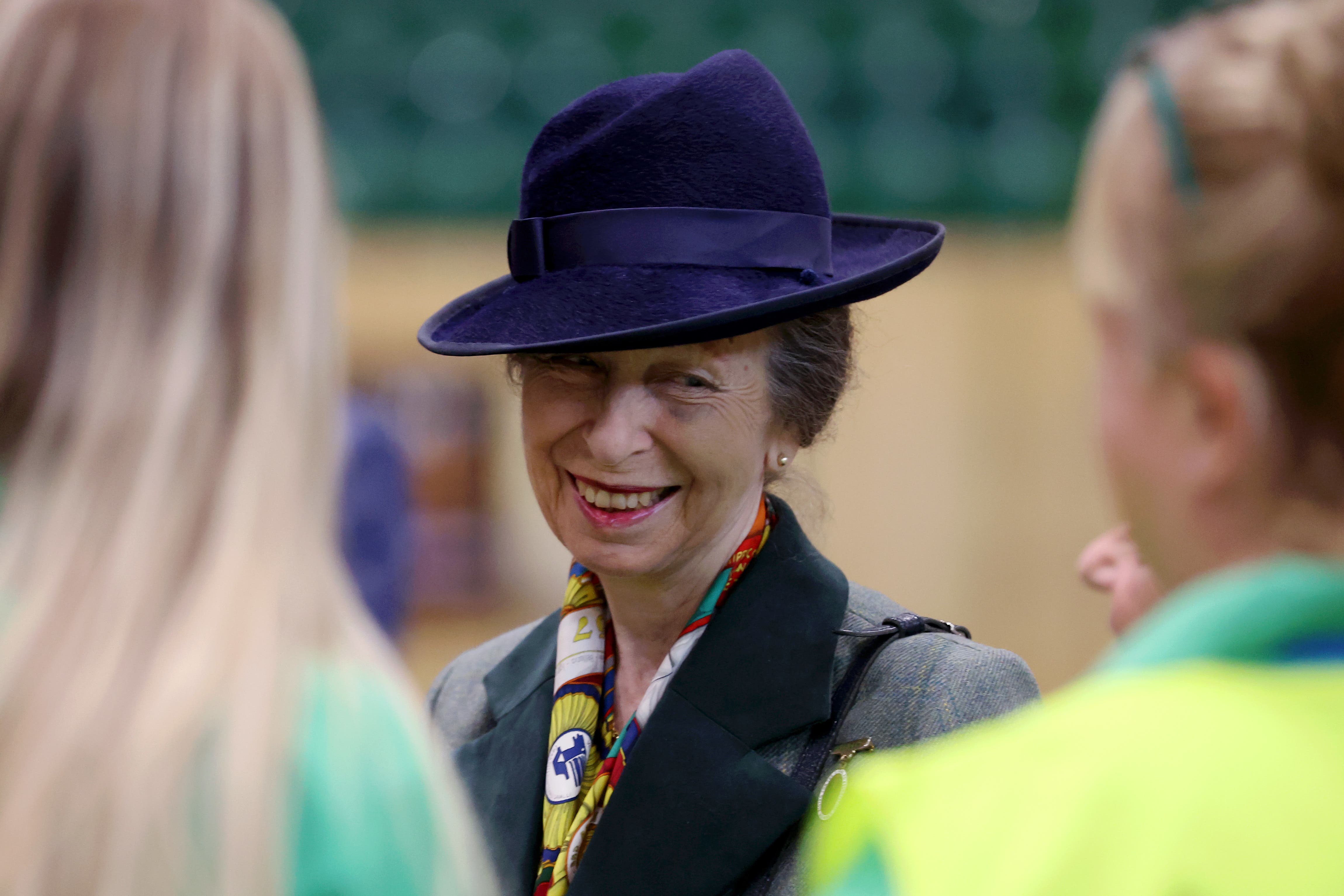 The Princess Royal visited the Disabled Riding Association National Championships at Hartpury University and Hartpury College in Gloucestershire (Cameron Smith/PA)