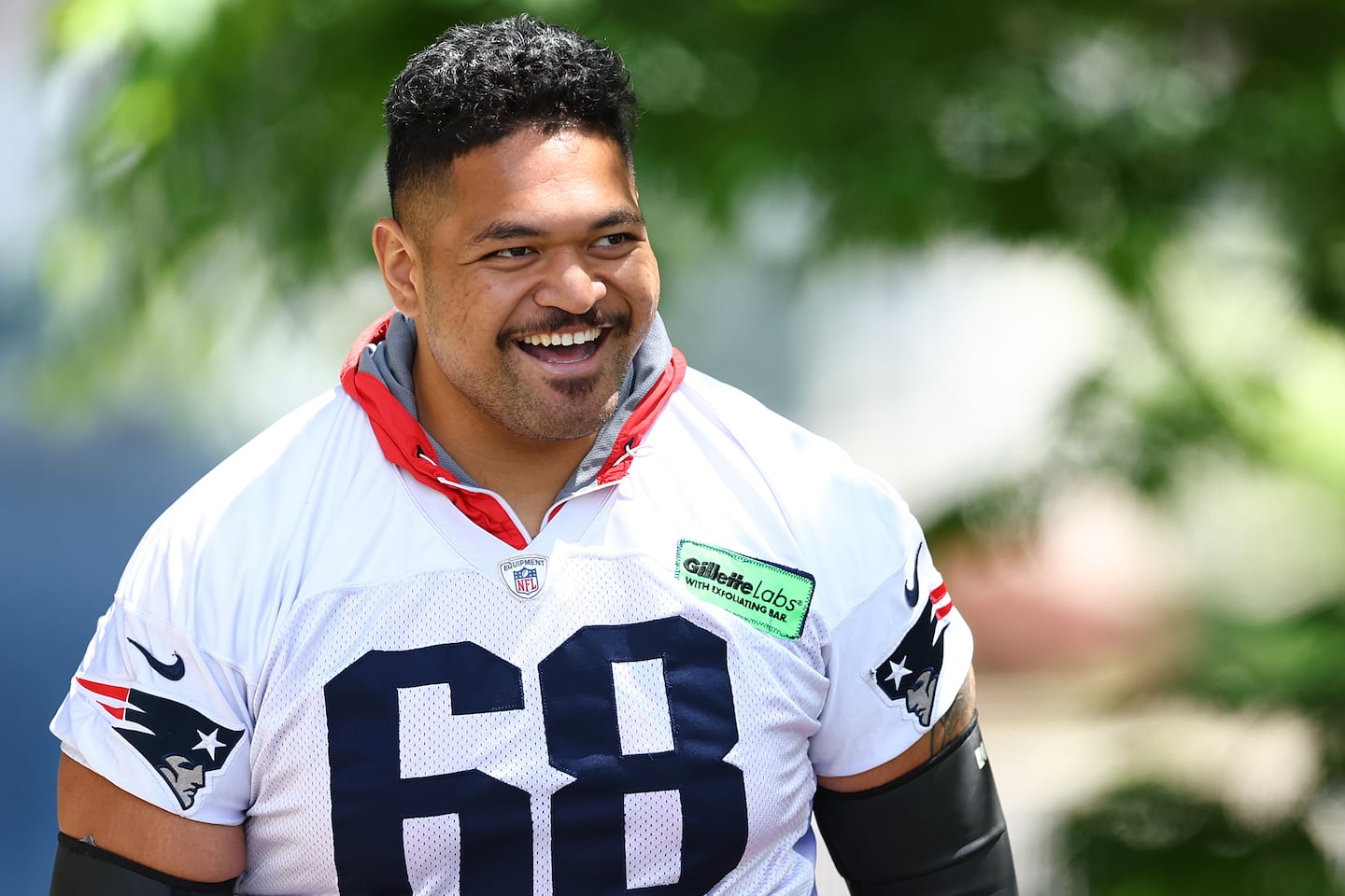 Atonio Mafi appeared in all 17 games last season, starting five times, and was on the field for nearly 44 percent of the Patriots' offensive snaps.