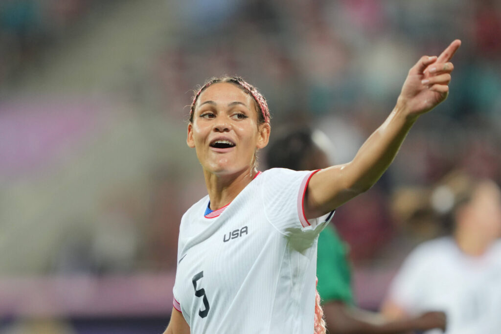 The USWNT Has Arrived at the 2024 Olympics, and So Has Trinity Rodman and Her 'Trin Spin'