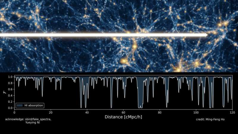 Dark matter seen through a forest