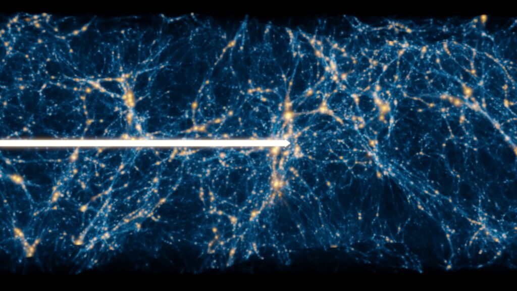 Dark matter seen through the forest: Study examines distribution of matter, supports unknown influence or new particle