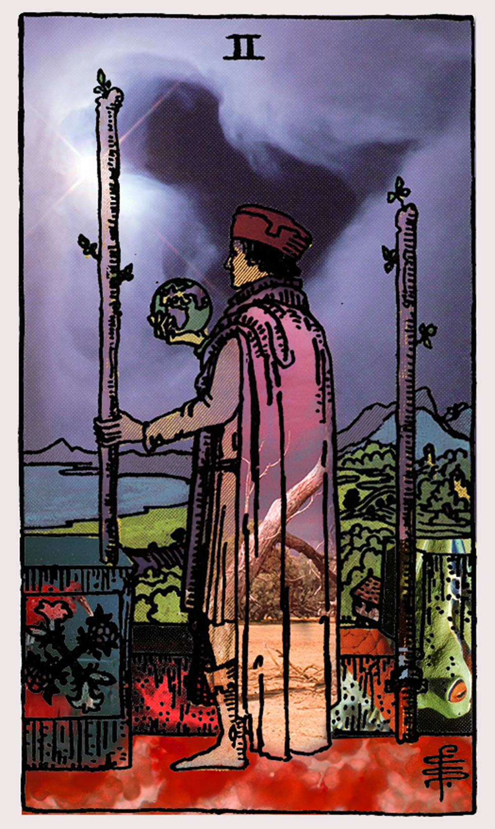 two wands tarot card