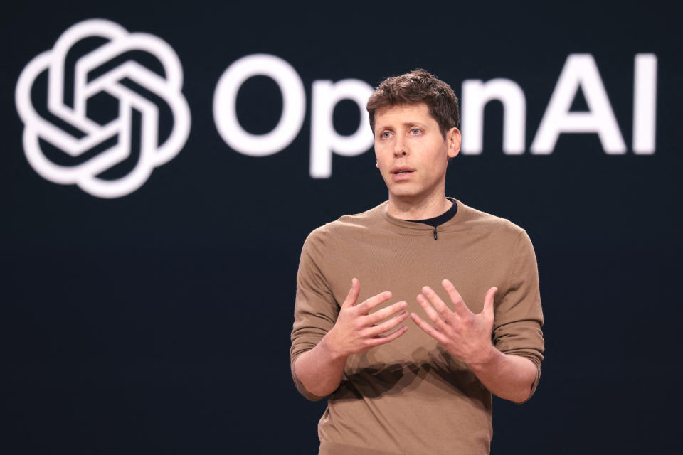 Sam Altman, CEO of OpenAI, speaks during the Microsoft Build conference at the Seattle Convention Center Summit Building in Seattle, Washington, on May 21, 2024. (Photo by Jason Redmond / AFP) (Photo by JASON REDMOND/AFP via Getty Images)