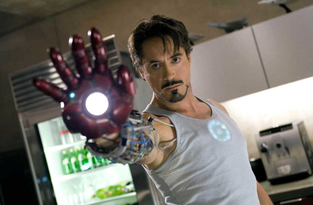 Robert Downey Jr. as Iron Man.