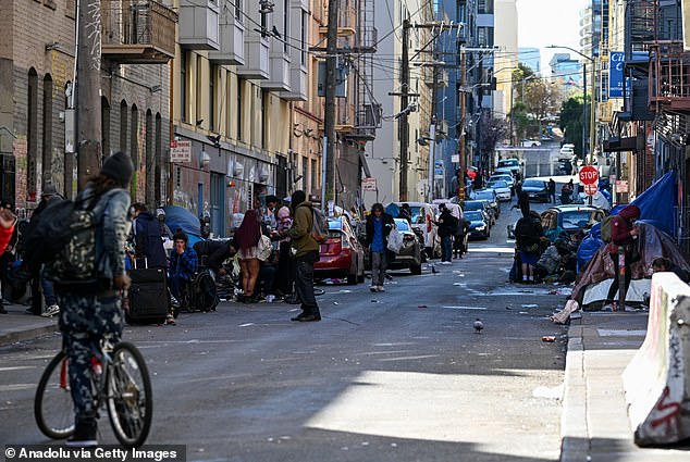 Local officials have warned that Oklahoma City's current trajectory is comparable to the start of the homelessness epidemics that devastated cities like San Francisco (above).