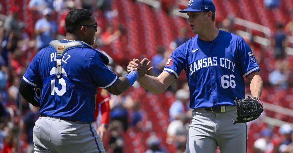 Agitated author abandons alliteration attempt, Royals win doubleheader in St. Louis