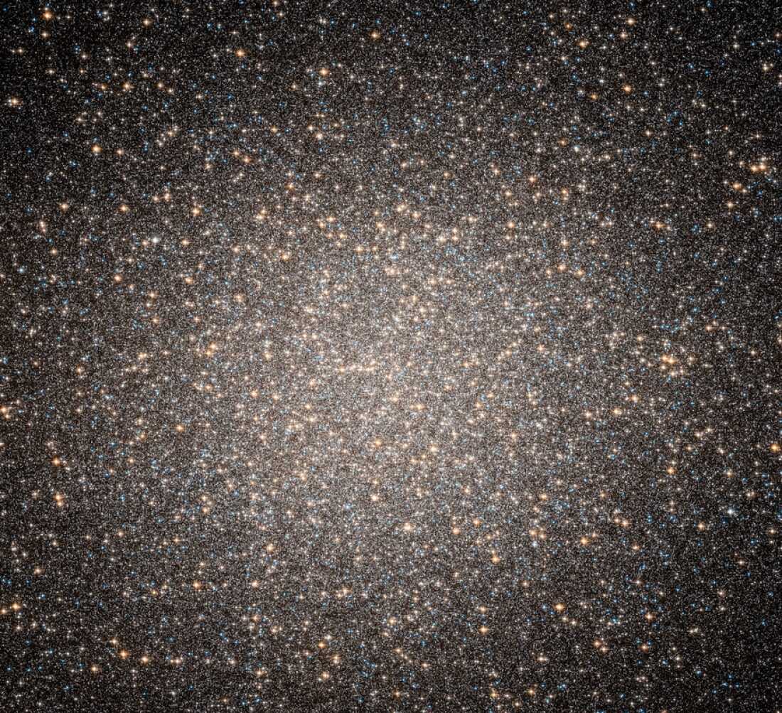 The Omega Centauri star cluster contains millions of stars. The motion of some of the stars suggests that there is an intermediate-sized black hole at its center.