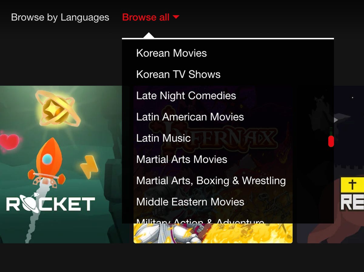 a screenshot of the Better Browse for Netflix Chrome add-on on the Netflix website