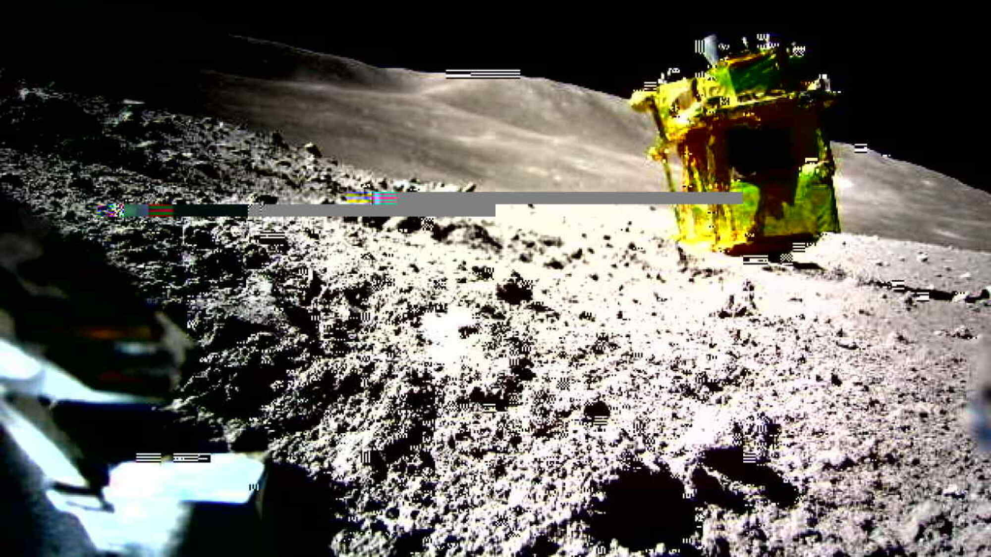 Japan's SLIM robotic spacecraft landed upside down on the moon in January 2024.