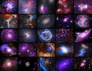 A full version showing all the new images released by NASA, taken by Chandra.