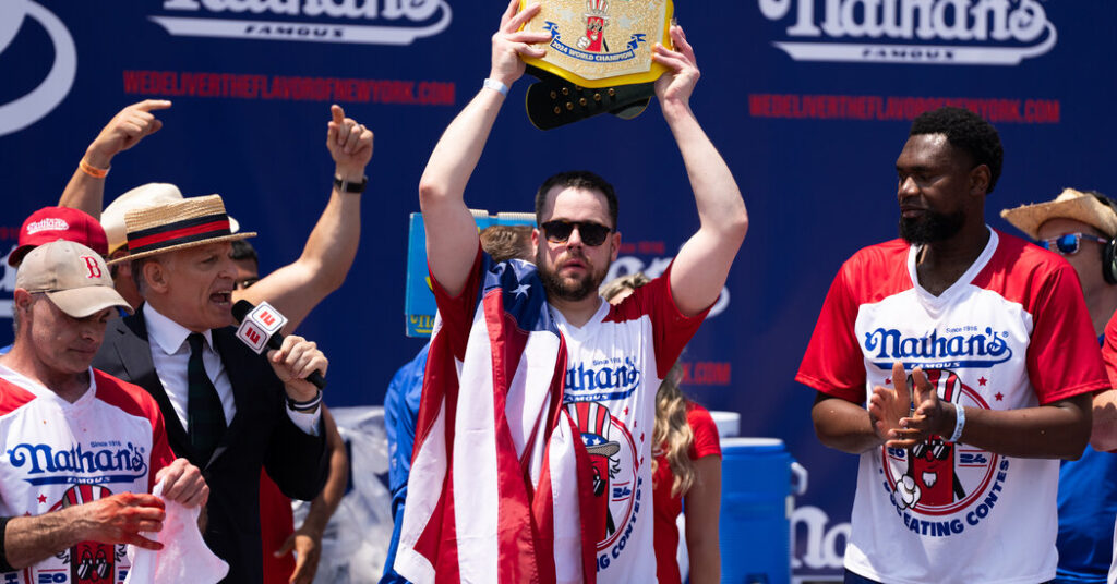 Hot Dog Eating Contest Crowns Patrick Bertoletti as New Male Champion