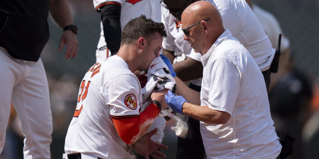 'Incredibly tough' McCann stays in game after taking fastball to the face