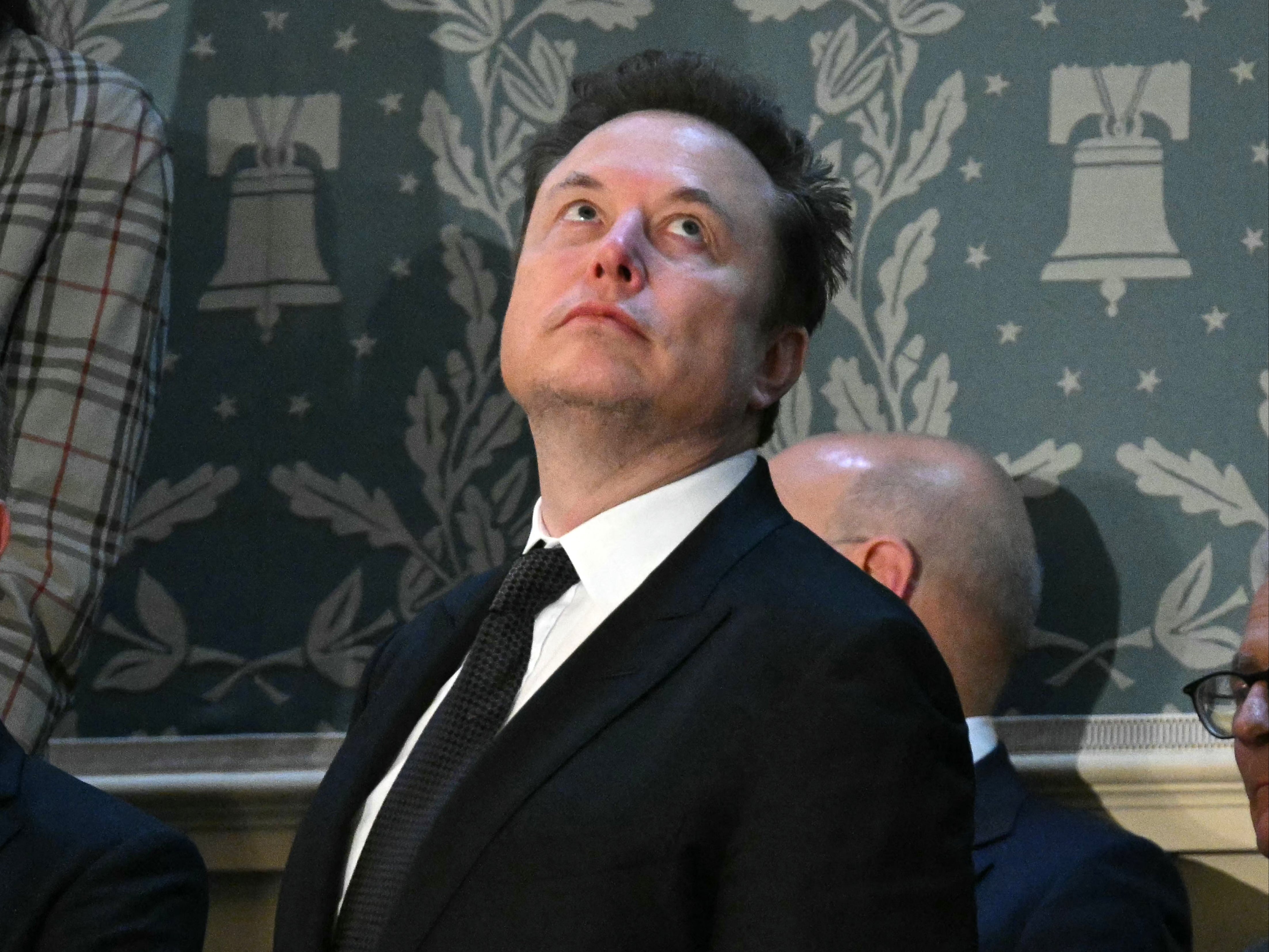 Elon Musk arrives for Israeli Prime Minister Benjamin Netanyahu's address to Congress on July 24, 2024