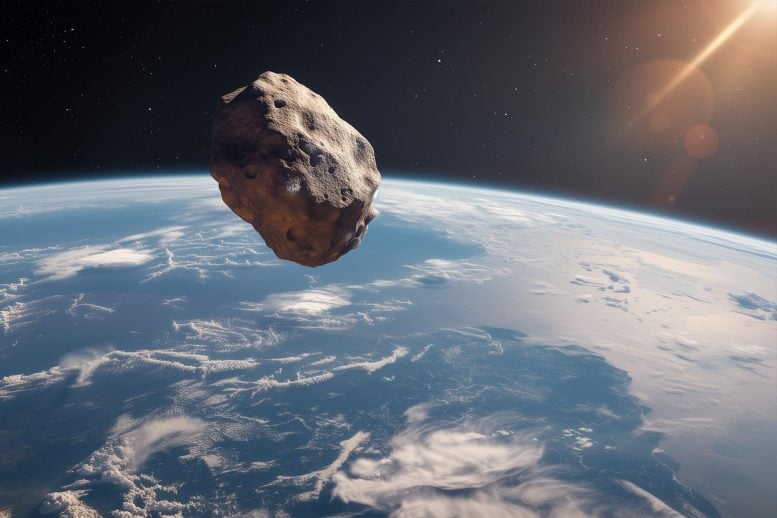 Earth Atmosphere Art of Asteroids