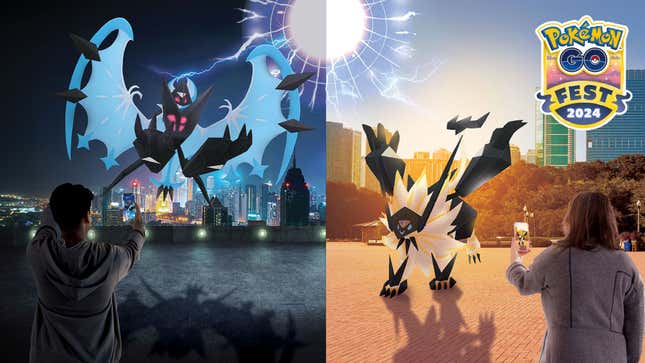 Humans capturing ultra-beasts in POGO.