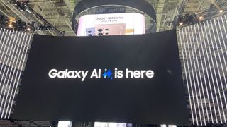 Galaxy AI Banner at Galaxy Unpacked 2024