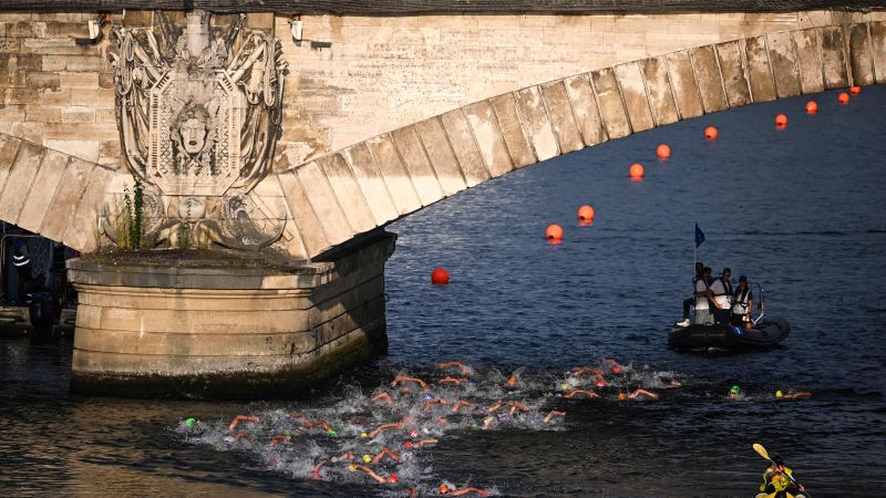 Seine River pollution: Olympic triathlon training cancelled again due to water quality concerns | CNN