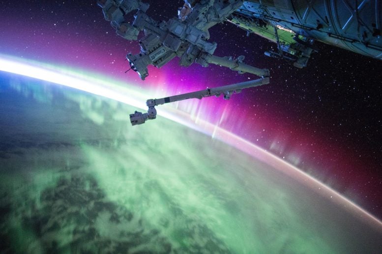 Aurora from space