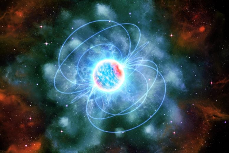 Artist's impression of a neutron star