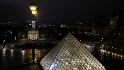 The Cauldron of the Paris 2024 Olympic Games takes off to shine