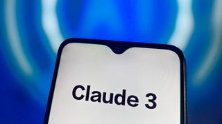 Claude 3 logo on phone